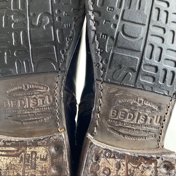 Bed Stu Manchester Tall Leather Half Zip Distressed Rustic Boots Sz. 7 - Picture 10 of 11